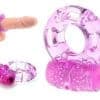 Anillo Para Pene Con Vibrador Silicona Retraso Eyaculación