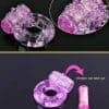 Anillo Para Pene Con Vibrador Silicona Retraso Eyaculación